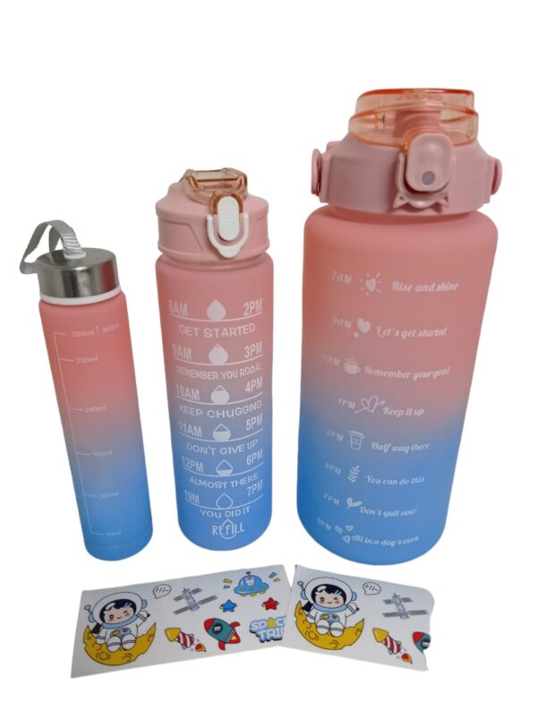 Kit 3 Garrafas Academia Personalizado Squeeze Agua - Imagem 6