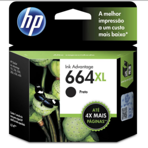 Cartucho HP 664XL Colorido Original (F6V30AB) Para HP Deskjet 2136, 2676, 3776, 5076, 5276, HP - CX 1 UN